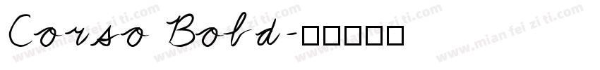 Corso Bold字体转换